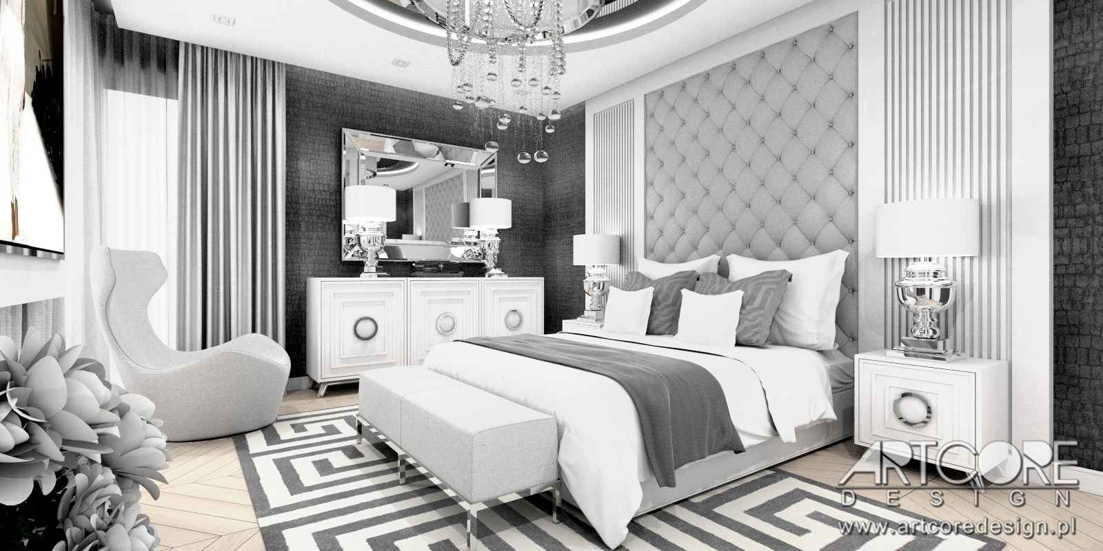 projektowanie wnętrz kraków luksusowa sypialnia